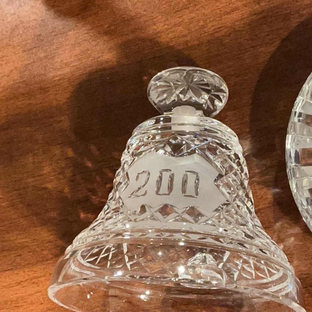 4th of July 1976  Waterford Crystal Bicentennial Bell, produced Elegant Crystal